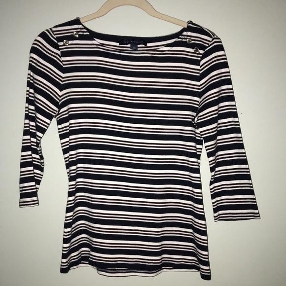 Tommy Hilfiger Striped Top Size Medium - Picture 1 of 4
